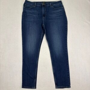 Lee Slim Leg Jeans Womens 18M Mid Rise Stretch Denim Classic